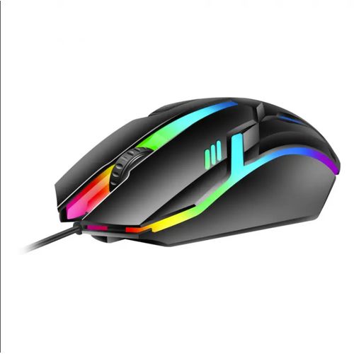 Wired USB Colorful LED Optical Mouse For Desktop Laptop PC Computer, Gaming Accessories thumbnail 2