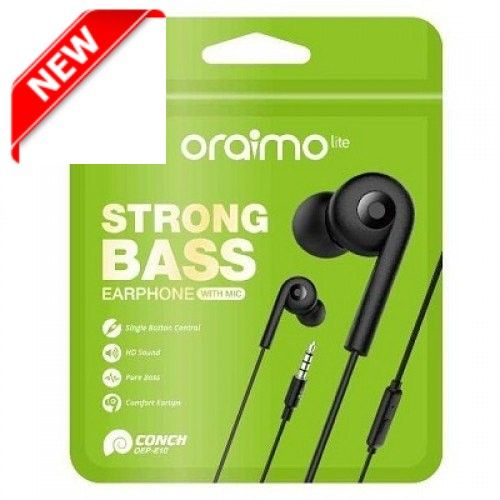 Oraimo Strong Pure Bass Stereo Earphone With MIC+FREE Ear
