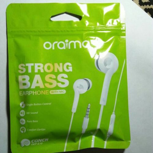 Oraimo Strong Pure Bass Stereo Earphone With MIC+FREE Ear thumbnail 2