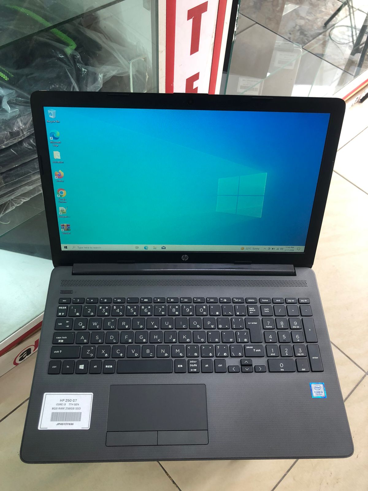 HP 250 G7 Laptop β Core i3 | 8GB RAM | 256GB SSD | 7th Gen
